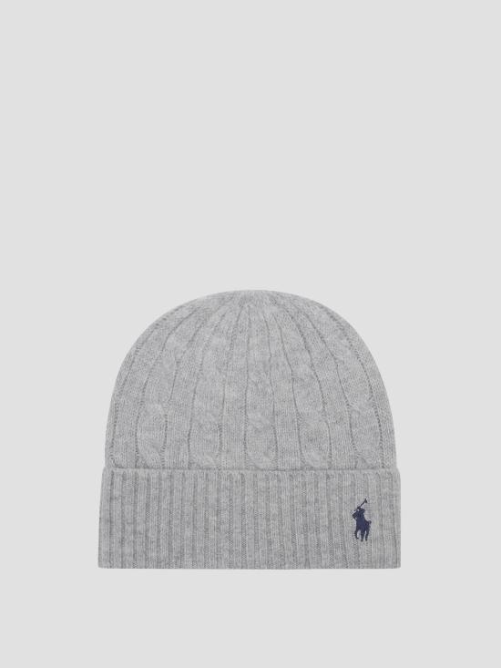 25FW 폴로 랄프로렌 비니 455981442 002 SOFT GREY