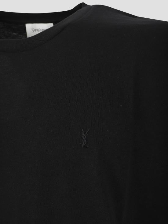 25FW 생로랑 반팔 티셔츠 819395Y2ZJ2 1000 NOIR - SAINT LAURENT