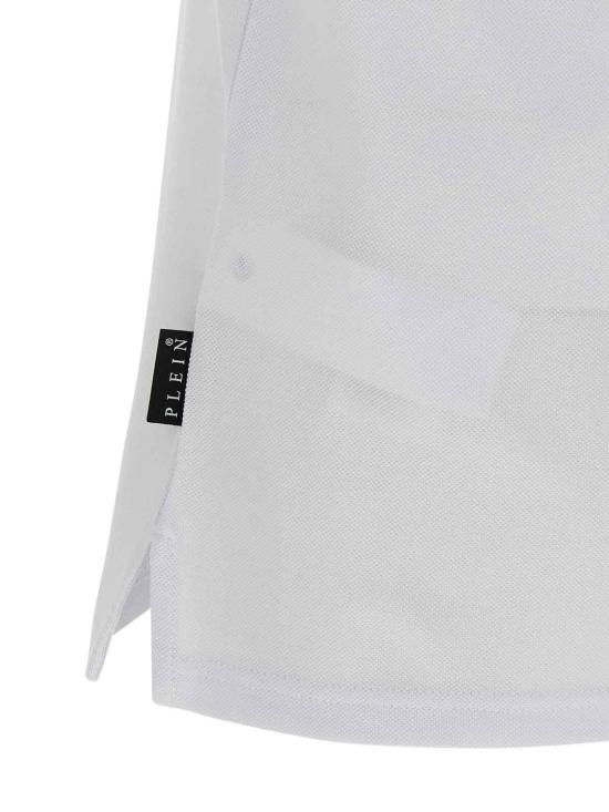  필립 플레인 폴로 티셔츠 FAECMTK8485PTE003N01OF White - PHILIPP PLEIN