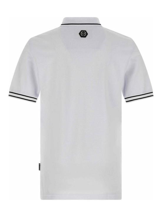  필립 플레인 폴로 티셔츠 FAECMTK8485PTE003N01OF White - PHILIPP PLEIN