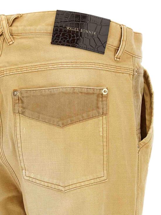  웨일즈보너 스트레이트 팬츠 UA25DE12CO01800 Beige - WALES BONNER