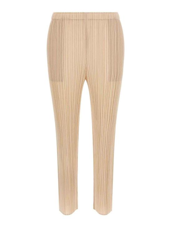  플리츠플리즈 스트레이트 팬츠 PP58JF11540 Beige