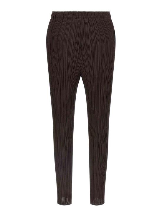  플리츠플리즈 스트레이트 팬츠 PP58JF11547 Brown - PLEATS PLEASE