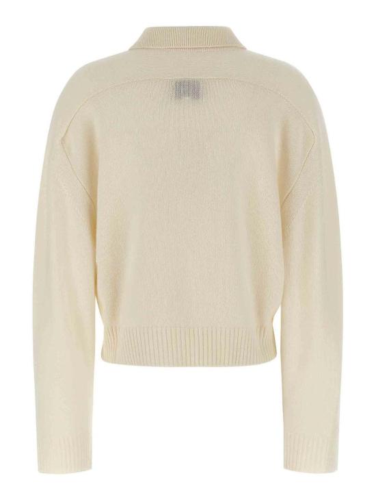 25FW 루루 스튜디오 폴로 티셔츠 HOMERELDSIVORY White - LOULOU STUDIO