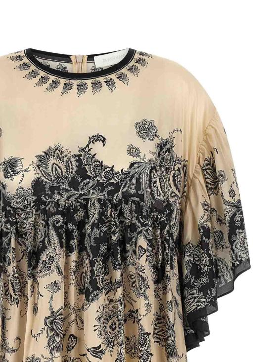  짐머만 롱 원피스 3211DSS251CRMBLKFLO White - ZIMMERMANN