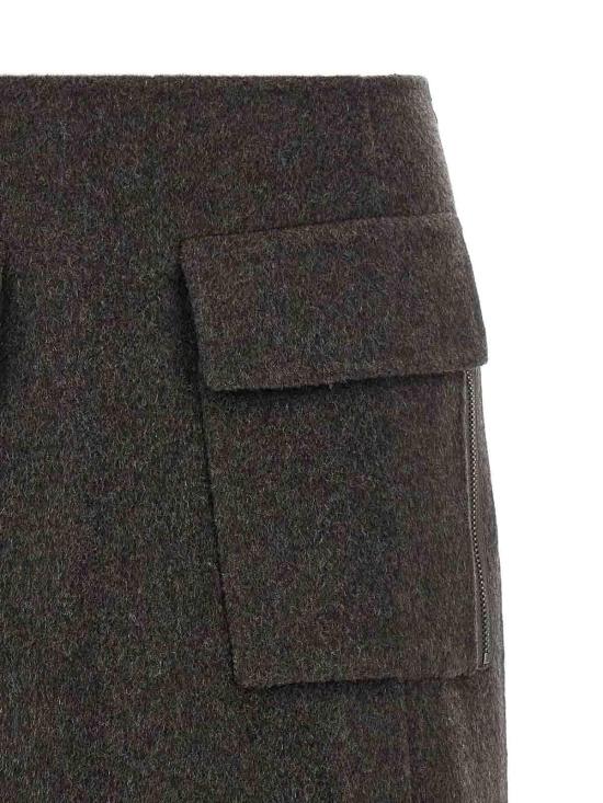  파로쉬 미디 스커트 D621540LEAK25886 Brown - PAROSH