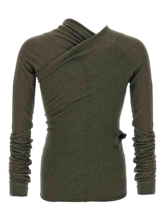  릭 오웬스 반팔 티셔츠 RU02E1262JR25 Green - RICK OWENS