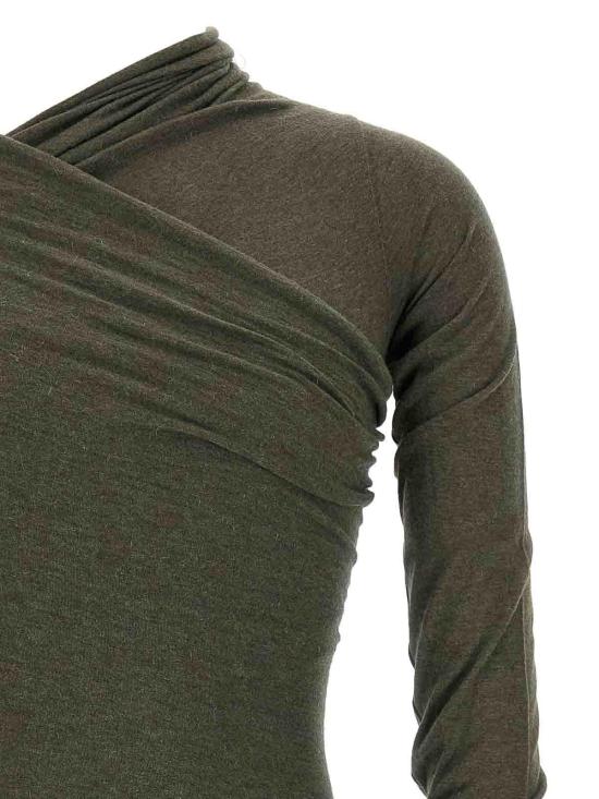  릭 오웬스 반팔 티셔츠 RU02E1262JR25 Green - RICK OWENS