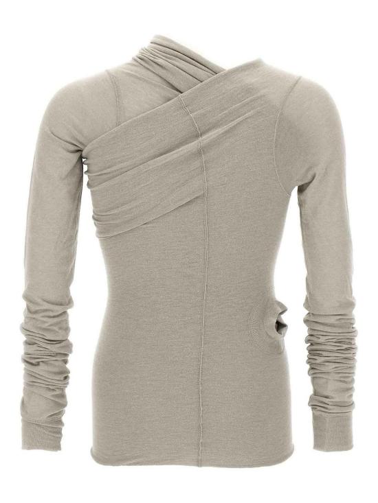  릭 오웬스 반팔 티셔츠 RU02E1262JR08 Grey - RICK OWENS