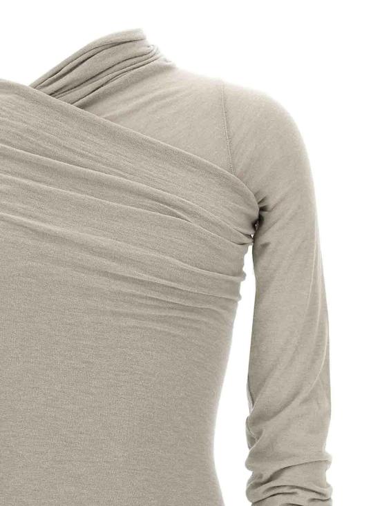  릭 오웬스 반팔 티셔츠 RU02E1262JR08 Grey - RICK OWENS