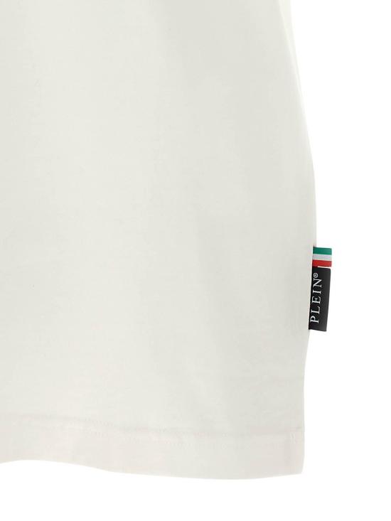  필립 플레인 반팔 티셔츠 FAECMTK8530PJY002N01OF White - PHILIPP PLEIN