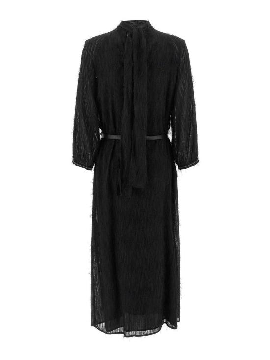  페세리코 미디 스커트 E02303A04789905 Black - PESERICO