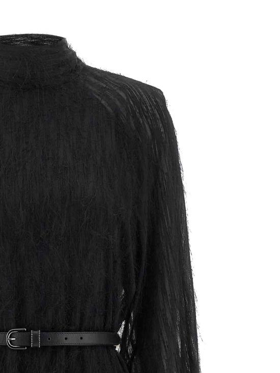  페세리코 미디 스커트 E02303A04789905 Black - PESERICO