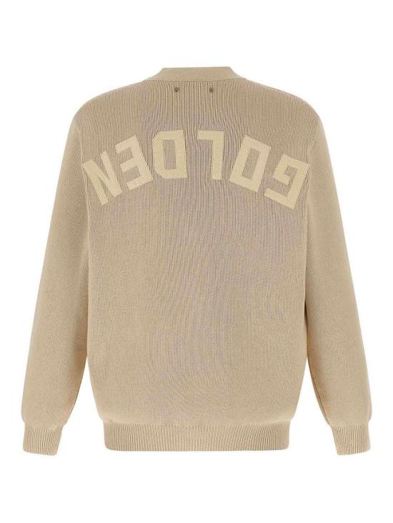  골든구스 코튼 니트 V넥 버튼 가디건 GMP00946P00197255550 BEIGE - GOLDEN GOOSE