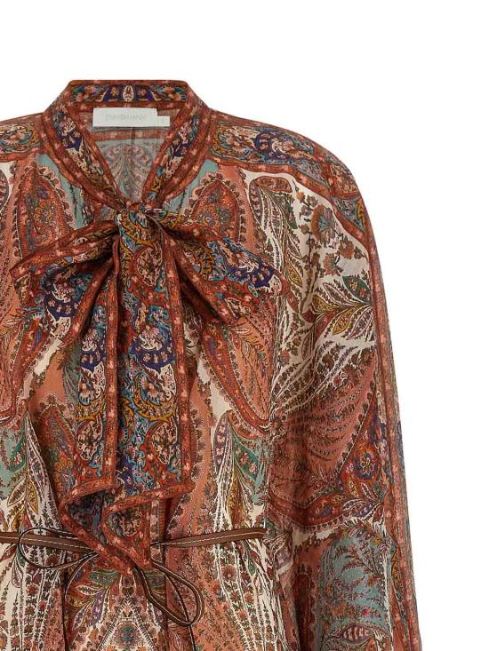  짐머만 미디 스커트 2877DSS251CMP Brown - ZIMMERMANN