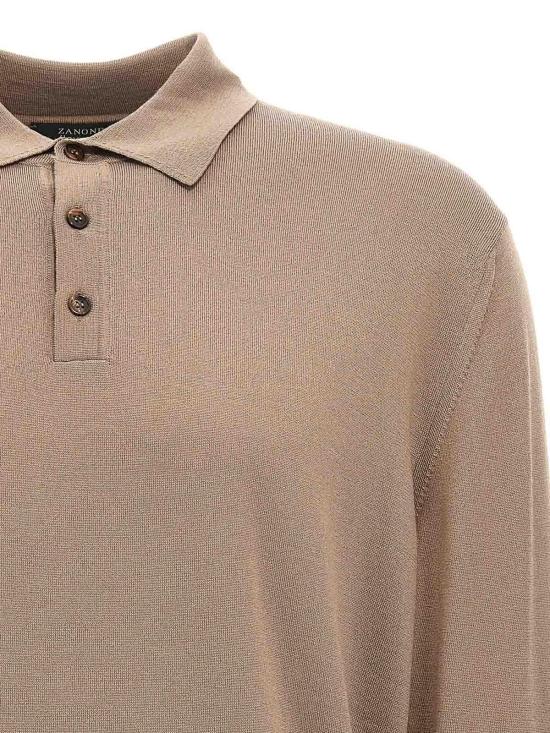25FW 자노네 폴로 티셔츠 810232Z0290N1412 Brown - ZANONE