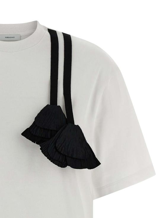 25FW 살바토레 페라가모 반팔 티셔츠 788380BIANCO White - SALVATORE FERRAGAMO