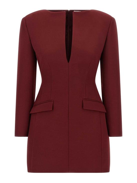  안다마네 미디 스커트 T180105ATNP0B8BURGUNDY Dark Red