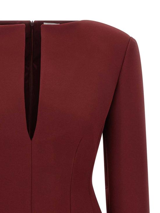  안다마네 미디 스커트 T180105ATNP0B8BURGUNDY Dark Red - ANDAMANE