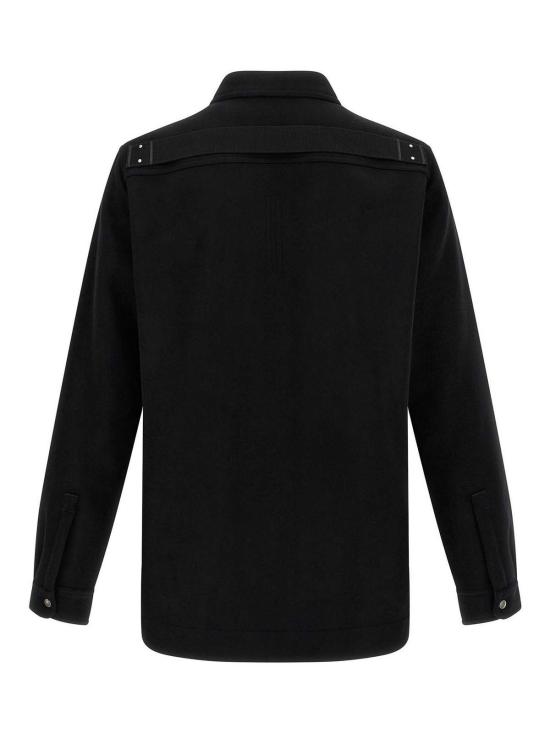 25FW 릭 오웬스 긴팔 셔츠 RU02E1744WSF09 Black - RICK OWENS