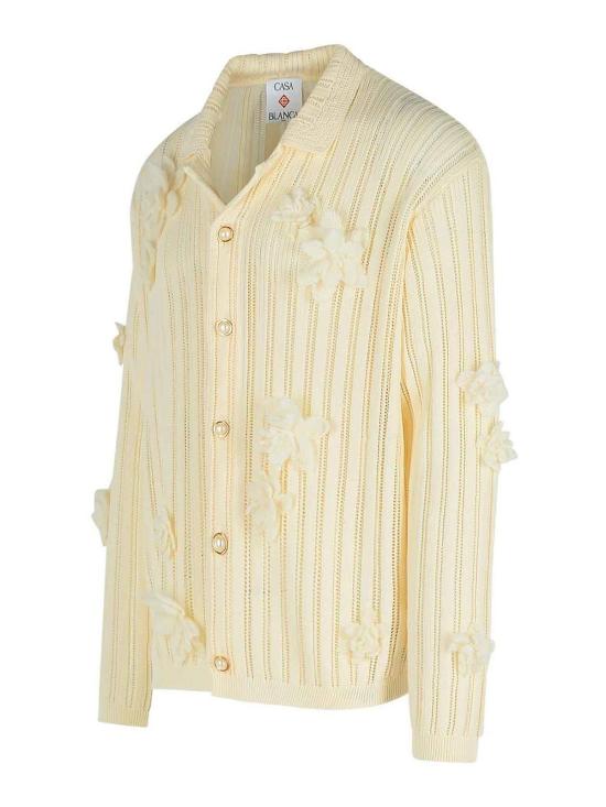  카사블랑카 셔츠 MS25KW90001WHITE Cream - CASABLANCA