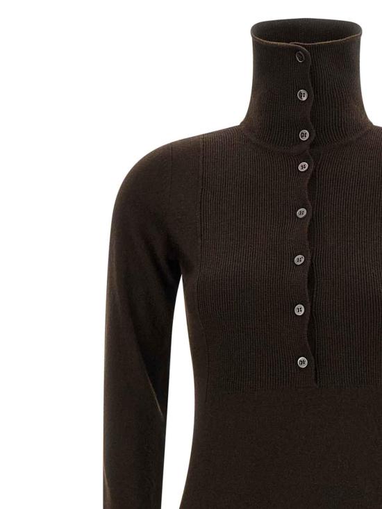  톰포드 미디 스커트 ACK657YAX925KB650 Brown - TOMFORD