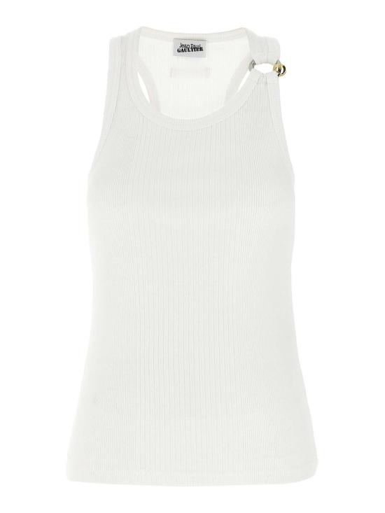  장 폴 고티에 민소매 티셔츠 2503WTO375J01401 White