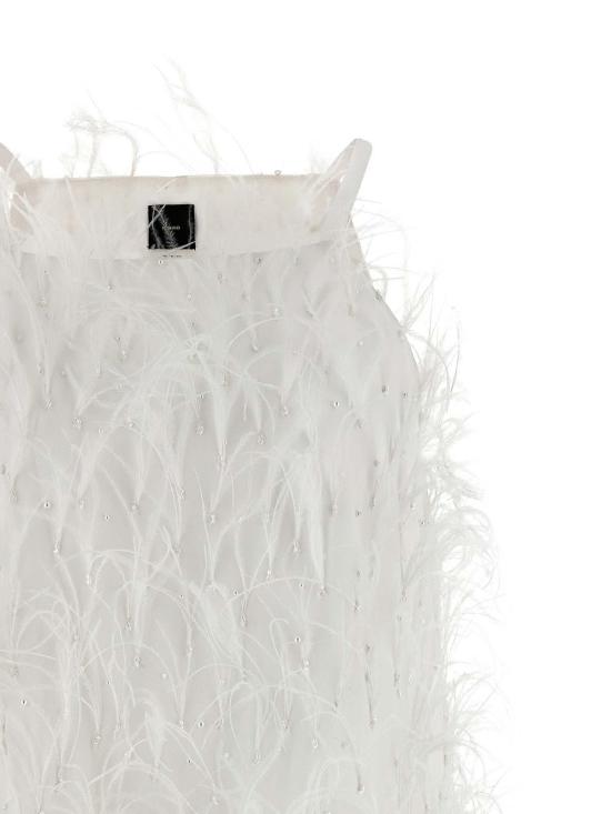  핑코 미디 스커트 105572A2SPZ05 White - PINKO