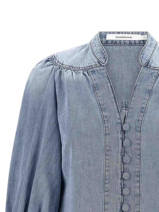  짐머만 블라우스 2867TSS252SKYLK Light Blue - ZIMMERMANN