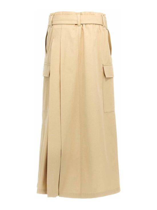  겐조 미디 스커트 FF52JU3039DL11 Beige - KENZO