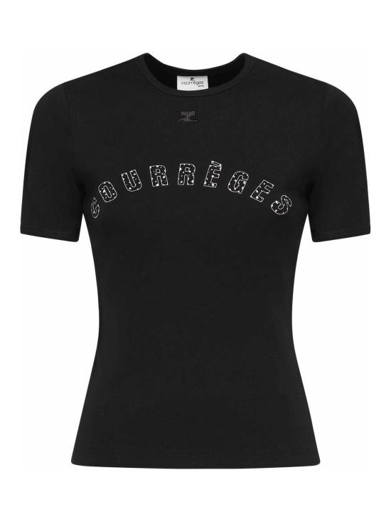 26SS 쿠레쥬 반팔 티셔츠 225JTS017JS0223B177 Black