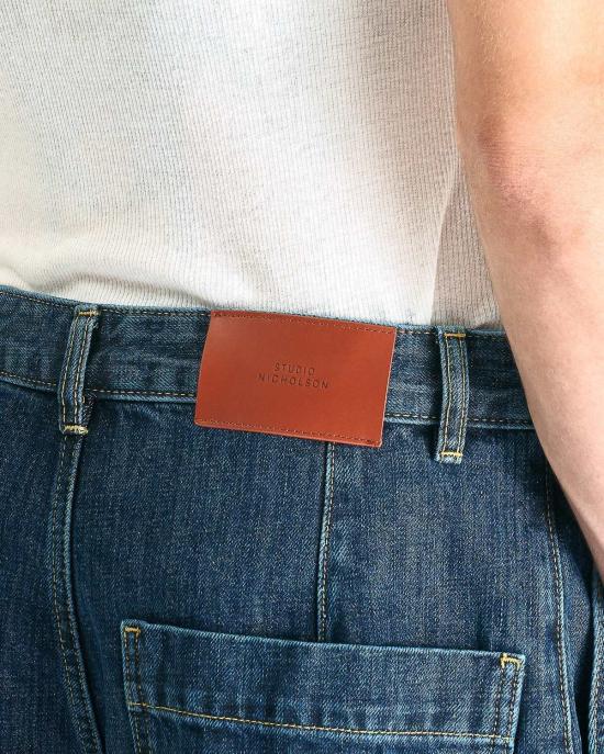  스튜디오 니콜슨 데님 팬츠 싱글 플리트  팬츠 - STUDIO NICHOLSON
