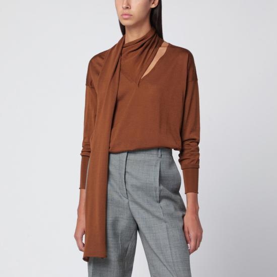 25FW 로베르토 콜리나 스웨터 253F03002WO Brown