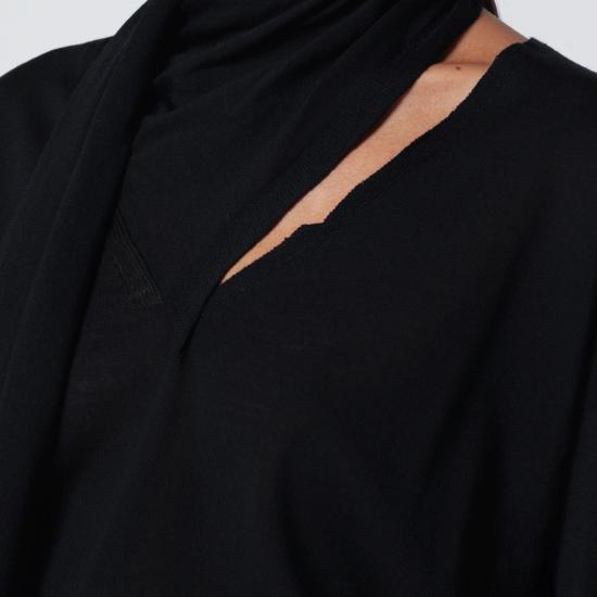 25FW 로베르토 콜리나 스웨터 253F03002WO Black - ROBERTO COLLINA