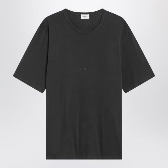 25FW 생로랑 반팔 티셔츠 818535YBHD2 Black