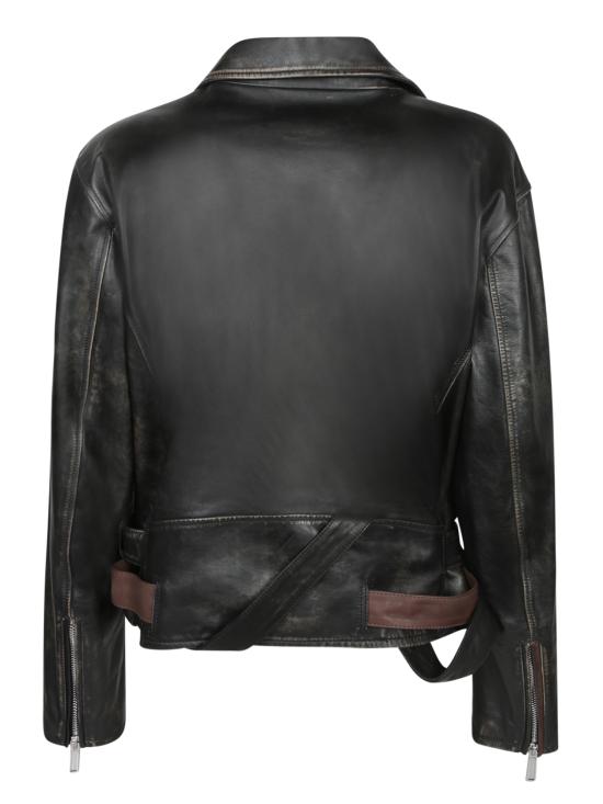 26FW 디스퀘어드2 바이커 자켓 S71AN0638 SY1512 143 Black - DSQUARED2