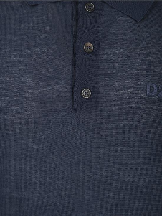 26FW 디스퀘어드2 폴로 티셔츠 S74HA1433 S18310 477 Blue - DSQUARED2