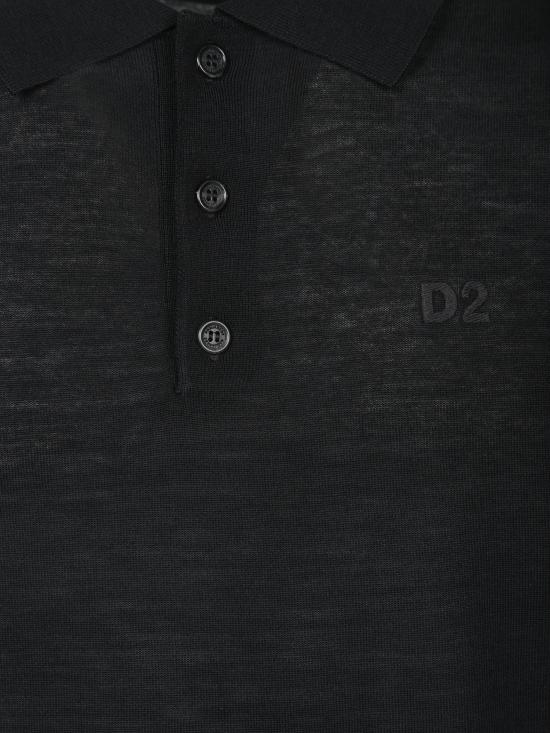 26FW 디스퀘어드2 폴로 티셔츠 S74HA1433 S18310 900 Black - DSQUARED2