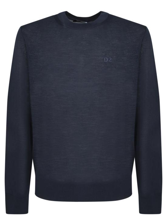 26FW 디스퀘어드2 긴팔 티셔츠 S74HA1442 S18310 477 Blue