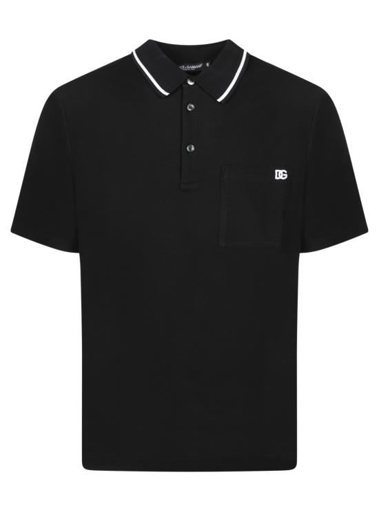 26FW 돌체앤가바나 폴로 티셔츠 G8SN2Z HU7UT N0000 Black