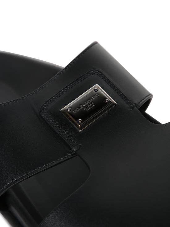26FW 돌체앤가바나 뮬/슬리퍼 A80506 A9Q67 80999 Black - DOLCE & GABBANA