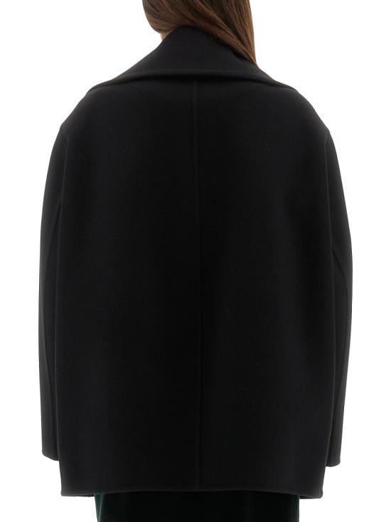 26FW 생로랑 울 피코트 838047 Y060R1005 BLACK - SAINT LAURENT