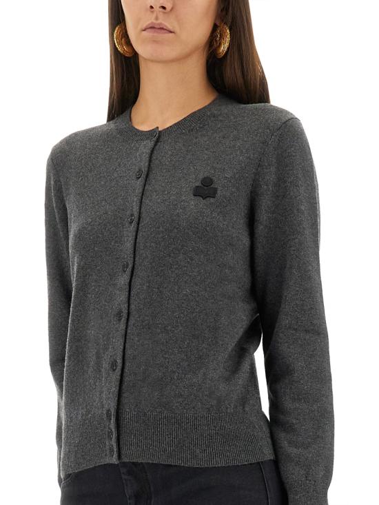 25FW 이자벨마랑에뚜왈 가디건 CA0115FA C1L17E02AN GREY - ISABEL MARANT ETOILE