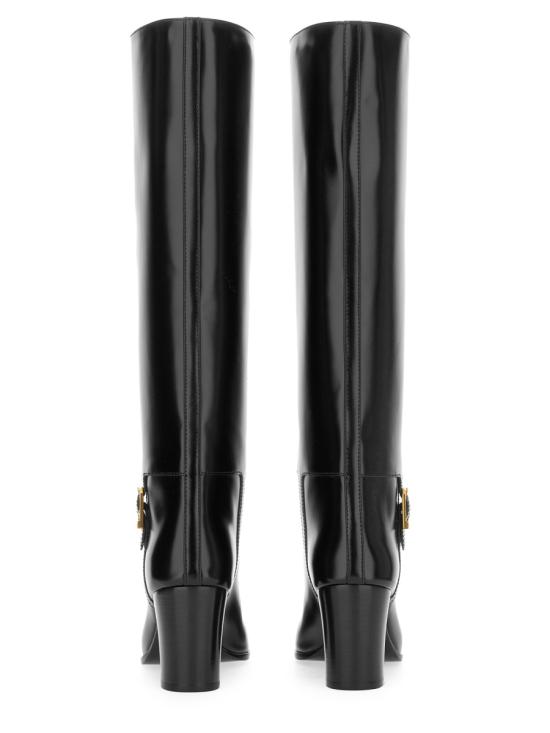 26FW 생로랑 스무스 레더 롱부츠 스무스 가죽 부츠 818207 AAEHR1000 BLACK - SAINT LAURENT