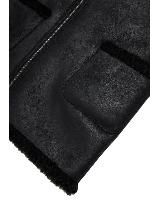 25FW [키즈] MM6 메종마르지엘라 자켓 M60885K MM05UM6900 BLACK - MM6 MAISON MARGIELA