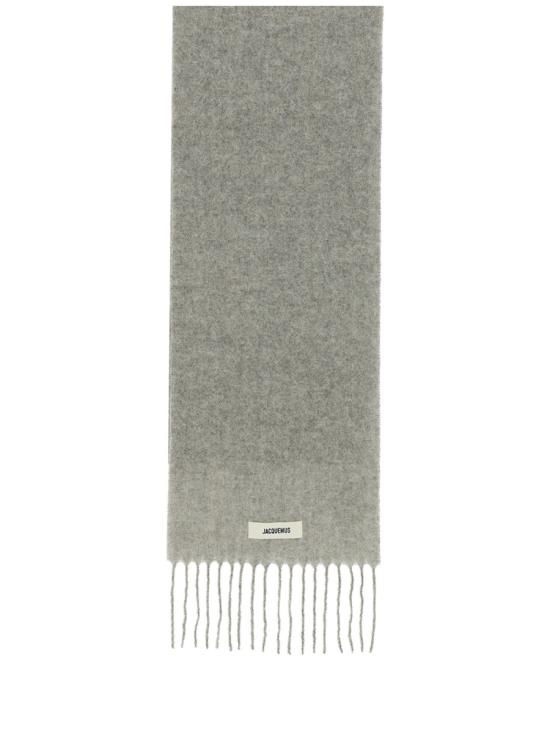 25FW 자크뮈스 프린지 울 스카프 ACU00572BOT 4032950 GREY - JACQUEMUS
