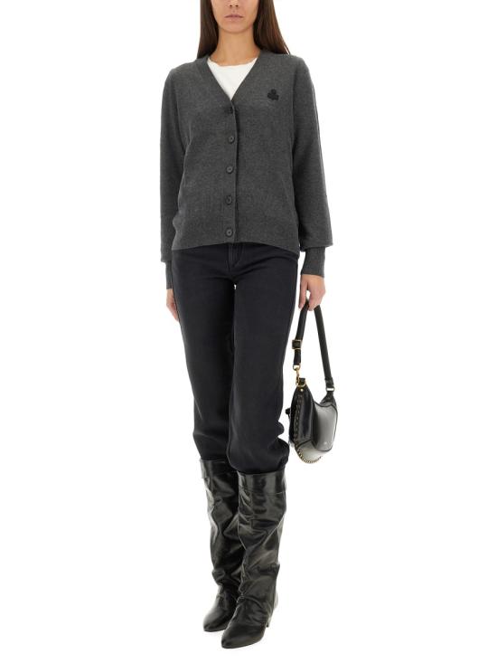 25FW 이자벨마랑에뚜왈 KARINA 카리나 V넥 가디건 CA0104FA C1L17E02AN GREY - ISABEL MARANT ETOILE
