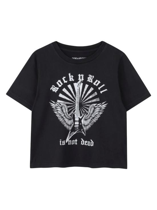 25FW [키즈] 자딕앤볼테르 티셔츠 X60459K 09B BLACK