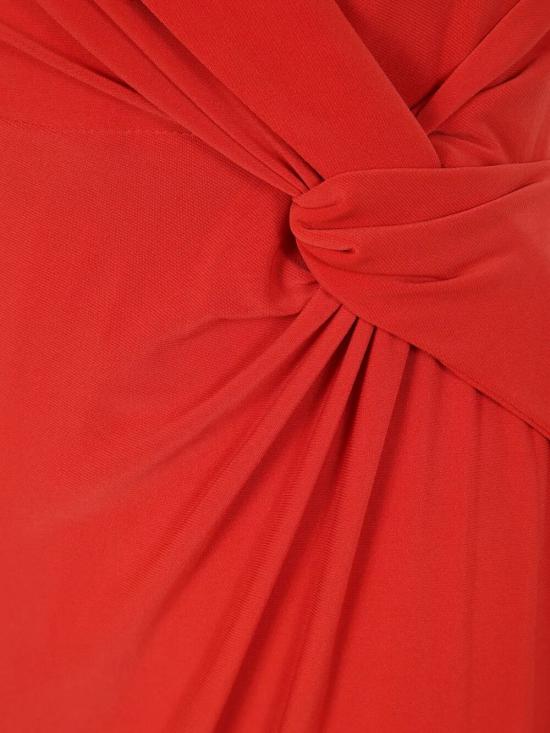 25FW 랄프 로렌 레오니다스 브이넥 슬리브리스 맥시 원피스 253863940 097 024 BRIGHT VERMILION - RALPH LAUREN