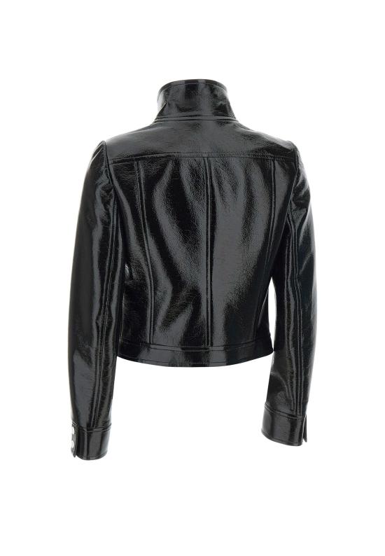 25FW 쿠레쥬 가죽 자켓 PERCBL005VY0014 BLACK Black - COURREGES